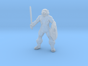 Galaxy Warriors Tiger Man miniature model fantasy in Clear Ultra Fine Detail Plastic