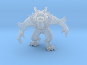 Werewolf Terminator miniature model rpg dnd games in Clear Ultra Fine Detail Plastic