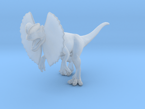 Dilophosaurus dinosaur miniature fantasy games rpg in Clear Ultra Fine Detail Plastic