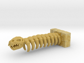 Bone Dragon 88mm miniature model fantasy rpg dnd in Tan Fine Detail Plastic