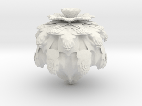 Mandebulb_hollow in White Natural Versatile Plastic