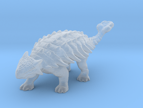 Ankylosaurus dinosaur miniature fantasy games dnd in Clear Ultra Fine Detail Plastic