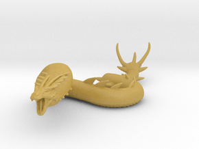 Basilisk Serpent King 165.8mm miniature model rpg in Tan Fine Detail Plastic