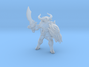Paladin Of Cthulhu miniature model fantasy rpg dnd in Clear Ultra Fine Detail Plastic