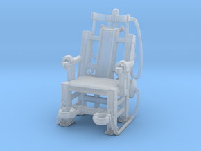 Electric Chair miniature model games rpg dnd stuff in Clear Ultra Fine Detail Plastic