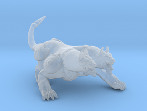 Orthrus two headed dog miniature model fantasy dnd in Clear Ultra Fine Detail Plastic