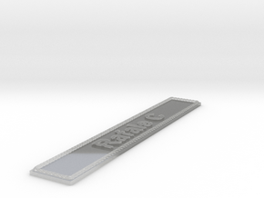 Nameplate Rafale C in Clear Ultra Fine Detail Plastic