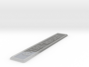 Nameplate S-199 Mezek in Clear Ultra Fine Detail Plastic