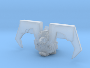 Bat Robot miniature model scifi games dnd rpg mech in Clear Ultra Fine Detail Plastic