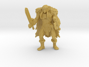 King Grayskull 60mm miniature model fantasy games in Tan Fine Detail Plastic