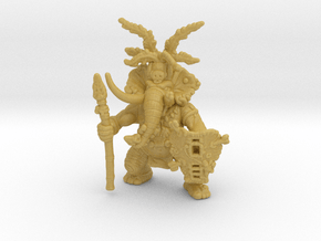 Dr Elephant miniature model fantasy games rpg dnd in Tan Fine Detail Plastic