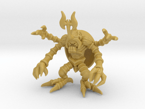 Giant Beetle miniature model fantasy games rpg dnd in Tan Fine Detail Plastic