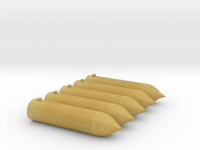 1/64 Torpedoes for Destroyers in Tan Fine Detail Plastic