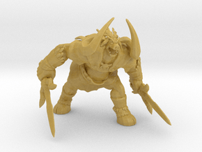 Ganon monster 70mm miniature model fantasy games in Tan Fine Detail Plastic