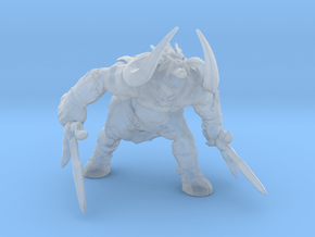 Ganon monster 70mm miniature model fantasy games in Clear Ultra Fine Detail Plastic