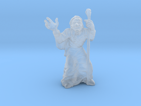 Old Witch Hag miniature model fantasy game dnd rpg in Clear Ultra Fine Detail Plastic