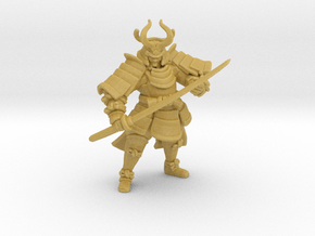 Oni Samurai miniature model fantasy games rpg dnd in Tan Fine Detail Plastic