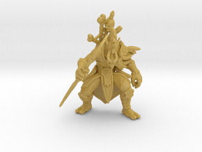 Jungle Troll miniature model fantasy games dnd rpg in Tan Fine Detail Plastic