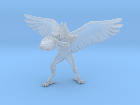 Raven Beak Armor Wings miniature model fantasy rpg in Clear Ultra Fine Detail Plastic