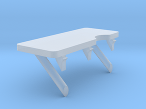 F08A-Unfolded Panel 6 Table in Clear Ultra Fine Detail Plastic