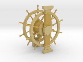 1/48 Ship's Wheel (Helm) for Ships of the Line in Tan Fine Detail Plastic