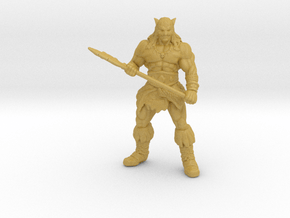 Darkwolf Art miniature model fantasy games rpg dnd in Tan Fine Detail Plastic