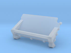 F07C-Panel 4-folded Table in Clear Ultra Fine Detail Plastic
