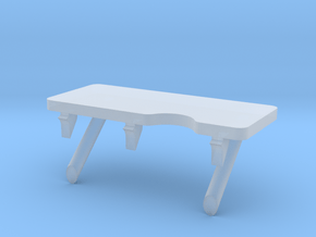 F08A-Unfolded Panel 6 Table in Clear Ultra Fine Detail Plastic