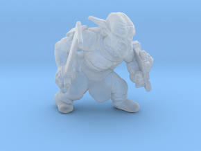 Goblin with Sword Shield miniature model fantasy in Clear Ultra Fine Detail Plastic