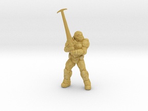 Hell Crusader Infernal Lightsaber miniature model in Tan Fine Detail Plastic