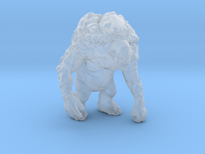Rock Troll Ice miniature model fantasy games dnd in Clear Ultra Fine Detail Plastic