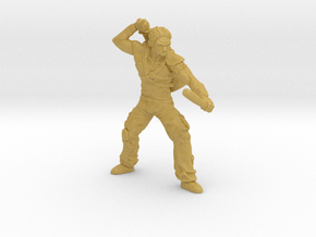 Casey Jones miniature model fantasy games dnd rpg in Tan Fine Detail Plastic