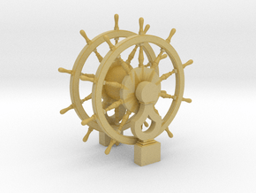 1/43 Ship's Wheel (Helm) for Frigates in Gray Fine Detail Plastic