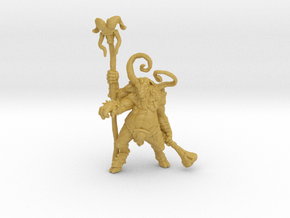 Fantasy Beastmen Warlord miniature model games dnd in Tan Fine Detail Plastic