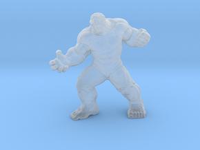 Hulk HO scale 25mm miniature model figure train in Clear Ultra Fine Detail Plastic