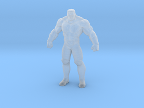 Colossus HO scale 20mm miniature model xmen hero in Clear Ultra Fine Detail Plastic