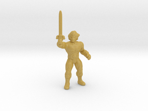 Lion-o HO scale 20mm miniature model fantasy hero in Tan Fine Detail Plastic