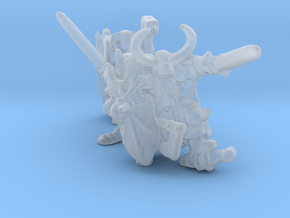 Chaotic Warriors 15mm miniature model set fantasy in Clear Ultra Fine Detail Plastic