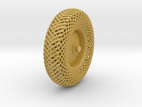 Meshed forward left wheel in Tan Fine Detail Plastic