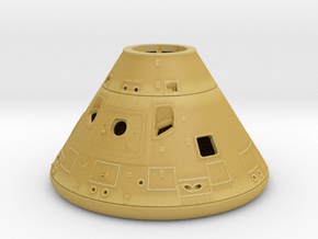 27a-28-Command Module with closed hatch-SW in Tan Fine Detail Plastic