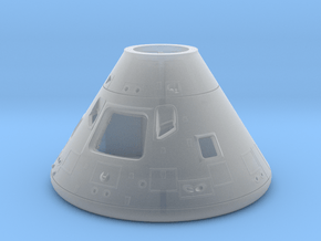 27b-28-Command Module-Open hatch-SW in Clear Ultra Fine Detail Plastic