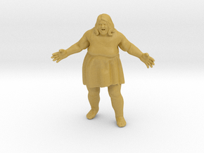 Big Mama Zombie miniature model horror games rpg in Tan Fine Detail Plastic
