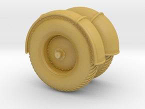 07cd-Wheels in Tan Fine Detail Plastic