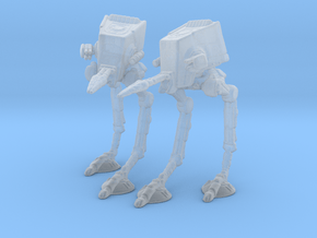 AT-ST Firing 6mm Epic micro miniature models set in Clear Ultra Fine Detail Plastic