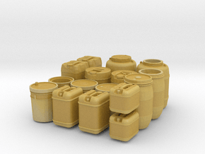 large liquid container set (1/35 scale) in Tan Fine Detail Plastic