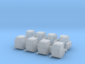 1/64 Scale Truck Pony Pack Generators x8 in Clear Ultra Fine Detail Plastic