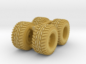 1/64 Scale New Style 4x4 Mud Set in Tan Fine Detail Plastic