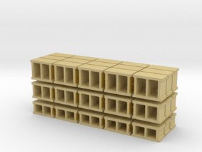 1/35 cinder blocks in Tan Fine Detail Plastic