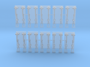 1/18 scale Spanner Wrench Set in Clear Ultra Fine Detail Plastic
