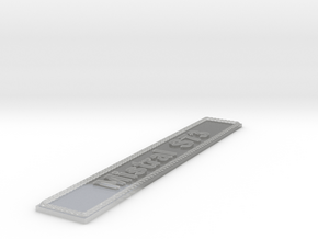 Nameplate Mistral S73 in Clear Ultra Fine Detail Plastic